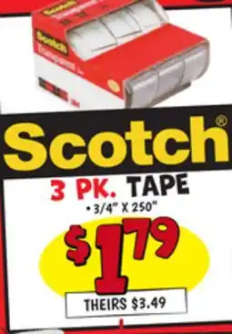 Ollie's 3 PK. TAPE offer