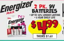 Ollie's 2 PK. 9V BATTERIES offer