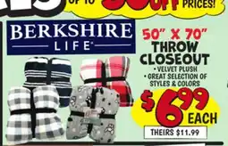 Ollie's 50 X 70 THROW CLOSEOUT offer