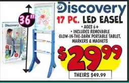 Ollie's 17 PC. LED EASEL offer