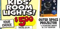 Ollie's OUTER SPACE PROJECTOR offer