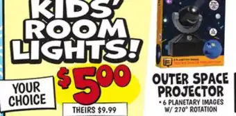 Ollie's OUTER SPACE PROJECTOR offer