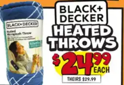 Ollie's BLACK + DECKER HEATED THROWS offer