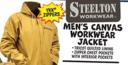 Ollie's STEELTON WORKWEAR MEN'S CANVAS WORKWEAR JACKET offer