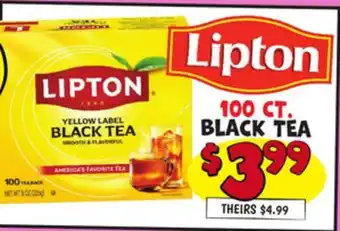 Ollie's LIPTON BLACK TEA offer