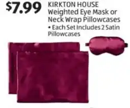 Aldi Kirkton house weighted eye mask or neck wrap pillowcases offer