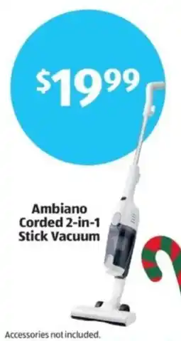 Aldi Ambiano Corded 2-in-1 Stick Vacuum offer