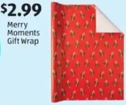 Aldi Merry Moments Gift Wrap offer