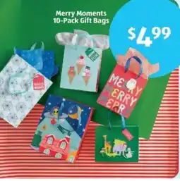 Aldi Merry Moments Gift Bags offer