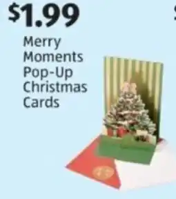 Aldi Merry Moments Pop-Up Christmas Cards offer