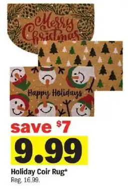 Meijer Holiday Coir Rug offer