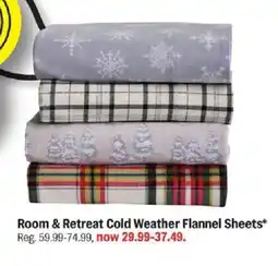 Meijer Room & Retreat Cold Weather Flannel Sheets offer