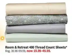 Meijer Room & Retreat 400 Thread Count Sheets offer