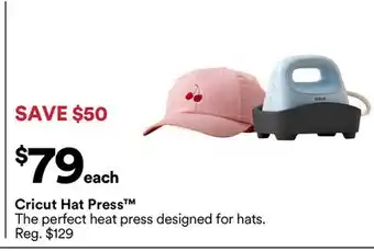 Michaels Cricut Hat Press offer
