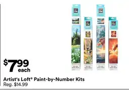 Michaels Artist's Loft Paint-by-Number Kits offer