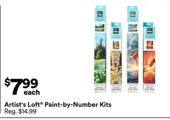 Michaels Artist's Loft Paint-by-Number Kits offer