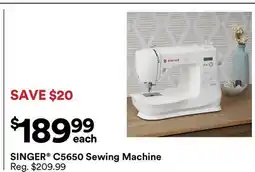 Michaels SINGer C5650 Sewing machine offer