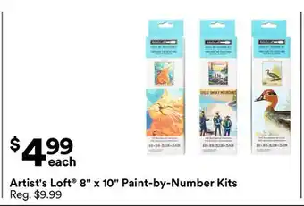 Michaels Artist's Loft 8 x 10 Paint-by-Number Kits offer