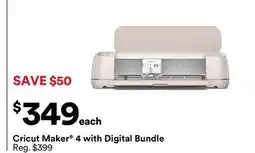 Michaels Cricut maker 4 with Digital Bundle offer