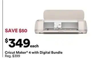 Michaels Cricut maker 4 with Digital Bundle offer