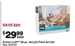 Michaels Artist's Loft 28 pc. Acrylic Paint Art Set offer