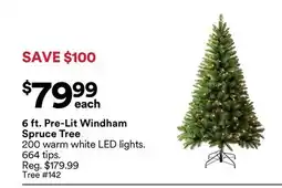 Michaels 6 ft. Pre-Lit Windham Spruce Tree offer