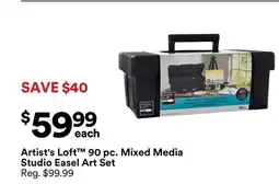 Michaels Artist's Loft 90 pc. mixed media Studio easel Art Set offer