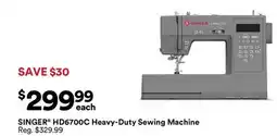 Michaels Singer HD6700C Heavy-Duty Sewing machine offer