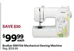 Michaels Brother Sm1704 mechanical Sewing machine offer