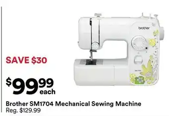 Michaels Brother Sm1704 mechanical Sewing machine offer