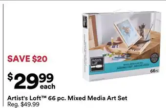 Michaels Artist's Loft 66 pc. mixed media Art Set offer