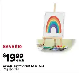 Michaels Creatology Artist easel Set offer