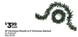 Michaels 18 Christmas Wreath or 9' Christmas Garland by Ashland offer