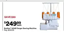 Michaels Brother 1034D Serger Sewing machine offer