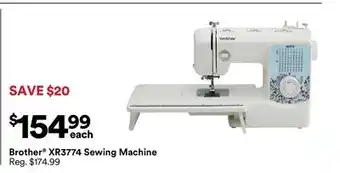 Michaels Brother Xr3774 Sewing machine offer