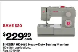 Michaels SINGer HD4452 Heavy-Duty Sewing machine offer