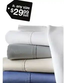 JC Penney Hudson Hotel 800tc 6-pc. Egyptian cotton blend sheet set offer