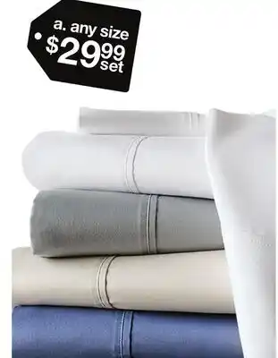 JC Penney Hudson Hotel 800tc 6-pc. Egyptian cotton blend sheet set offer