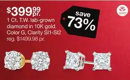 JC Penney 1 Ct. T.W. lab-grown diamond in 10K gold offer