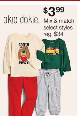 JC Penney Okie Dokie Mix & match offer