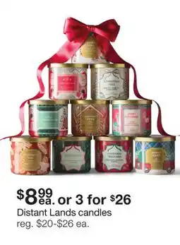 JC Penney Distant Lands candles offer
