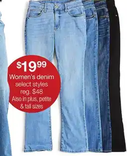 JC Penney Women's denim offer