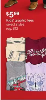 JC Penney Kids' graphic tees offer