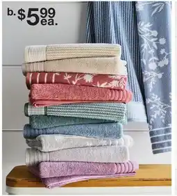 JC Penney Home Expressions Quick-Dri or Linden Street Pure Performance bath towel offer