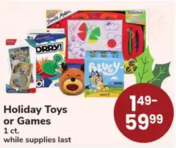 ACME Holiday Toys or Games offer