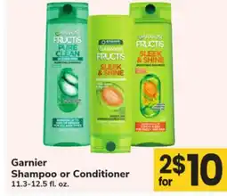 ACME Garnier Shampoo or Conditioner offer