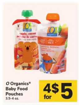 ACME O Organics Baby Food Pouches offer