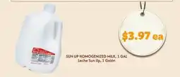 El Super SUN UP HOMOGENIZED MILK offer