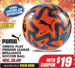 Big 5 Puma Orbita Play Premier League Brilliance Soccer Ball offer