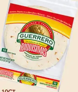El Super GUERRERO RIQUÍSIMA FLOUR TORTILLA offer
